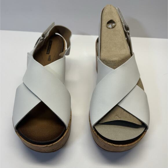 Clark’s Stasha Hale Solid While Wedge Women’s Size 9 W New With Box - Picture 4 of 10